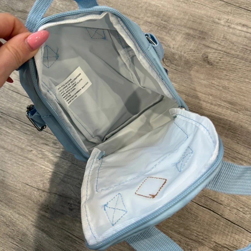 5B Style Blue Top Handle Mini Backpack 10.5